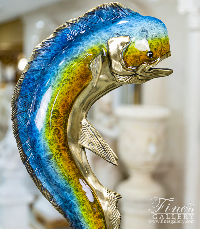 Bronze Statues  - 31 Inch Bronze Mahi Mahi - BS-1654